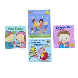 Children’s Manners Book Bundle - 4 Books Please & Thank You Excuse Me